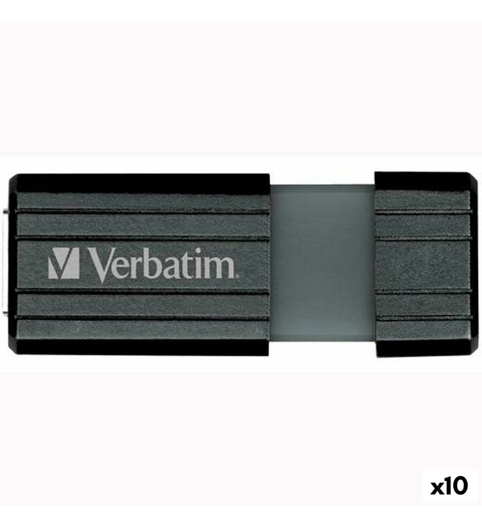 Verbatim USB Zibatmiņa Verbatim PinStripe Melns 64 GB