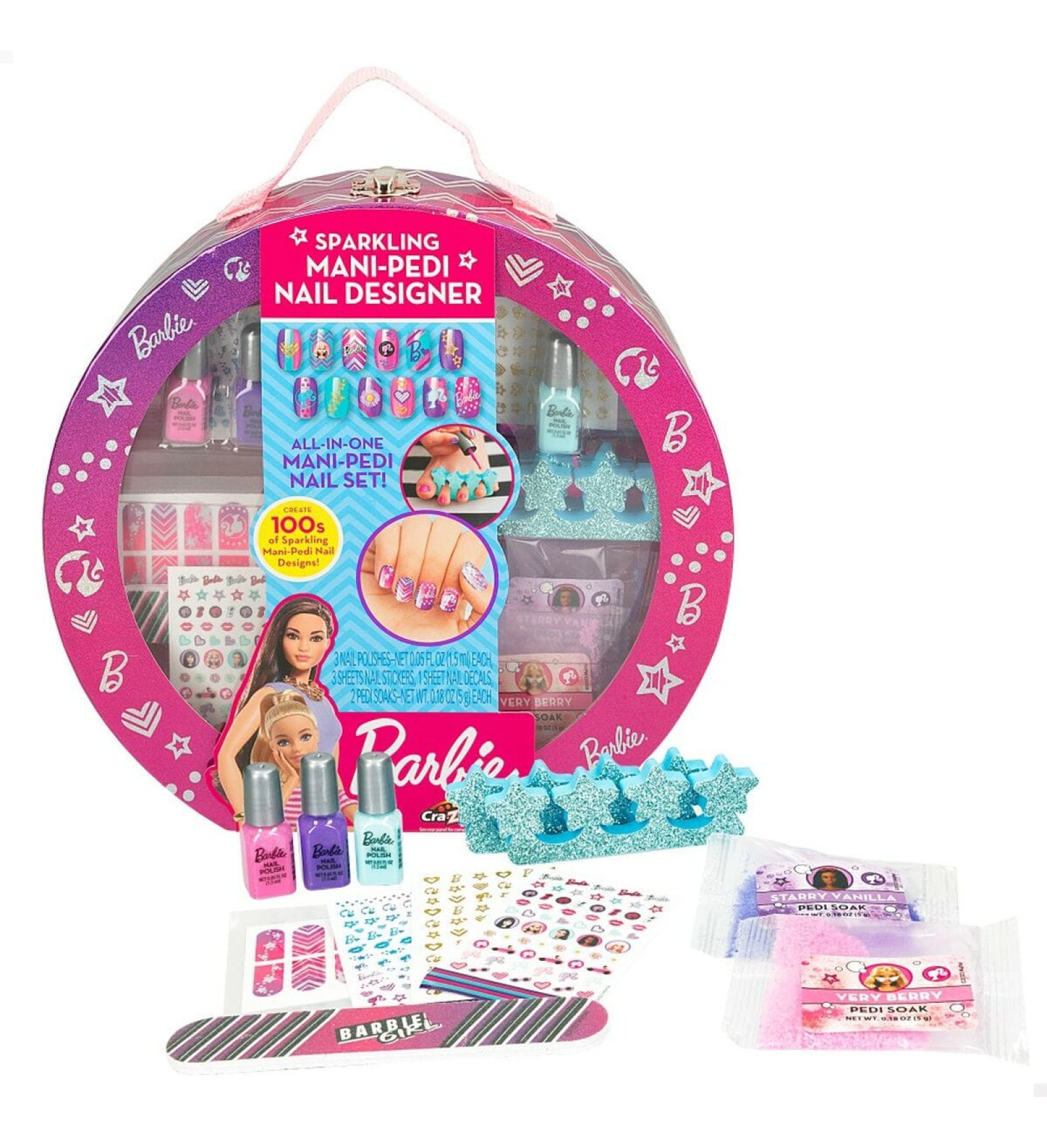 Barbie Manikīra un pedikīra komplekti Barbie Sparkling Atvejis