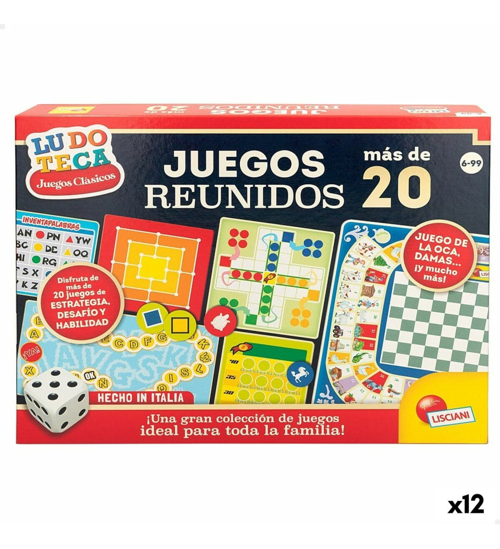 Lisciani Spēlētāji Lisciani Juegos reunidos ES 40 x 0,1 x 33 cm (12 gb.)