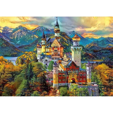 Educa Puzle un domino komplekts Educa Neuschwanstein Castle 1000 Daudzums