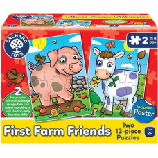 Orchard Puzle un domino komplekts Orchard First Farm Friends (FR)