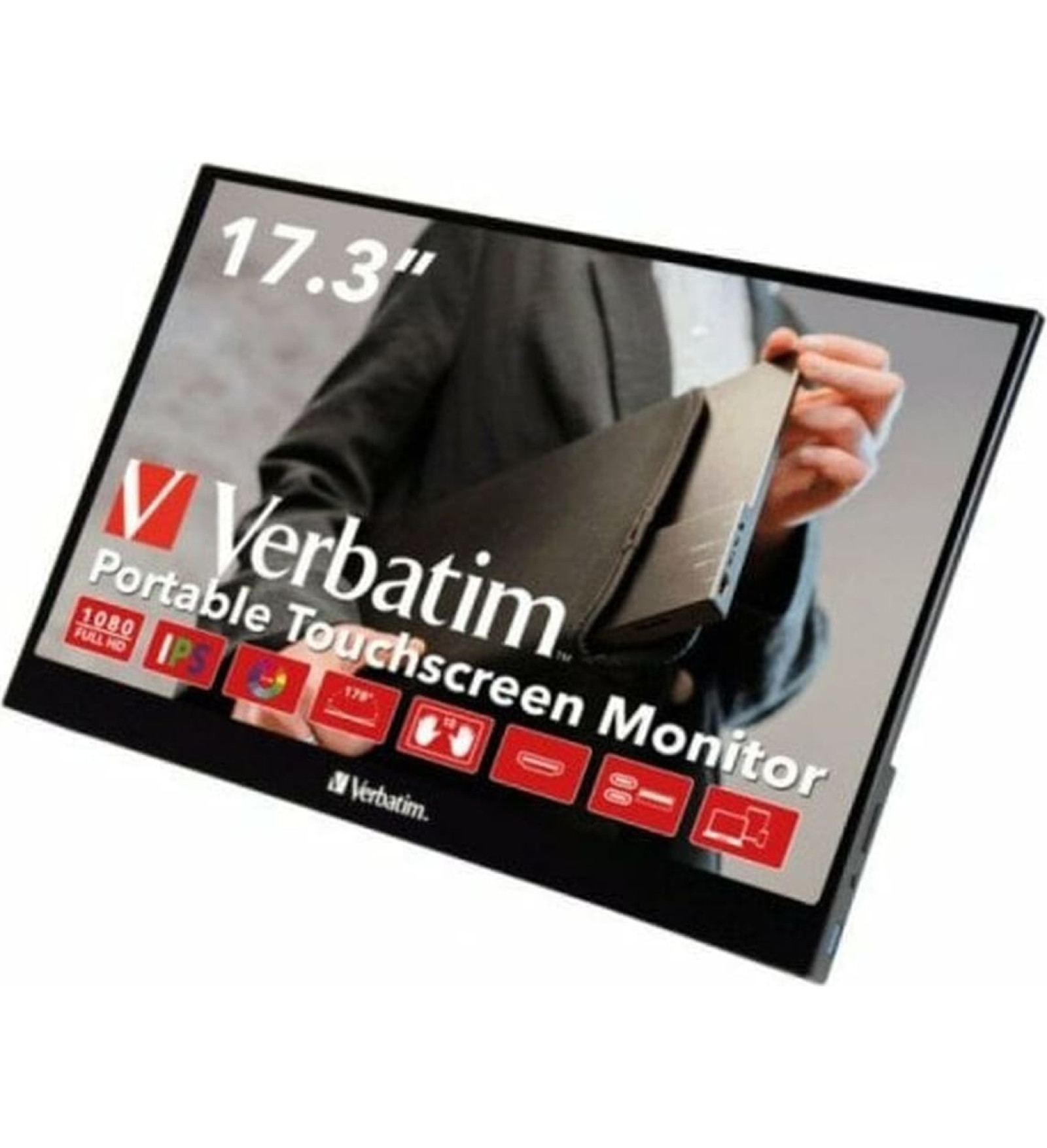 Verbatim Skārienjūtīgā ekrāna monitors Verbatim PMT-17 Full HD 17,3