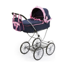 Reig Leļlu Ratiņi Reig Dolls Pram Tumši Zils 64 cm