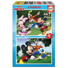 Educa Puzle un domino komplekts Educa Disney Junior Mickey (48 pcs)