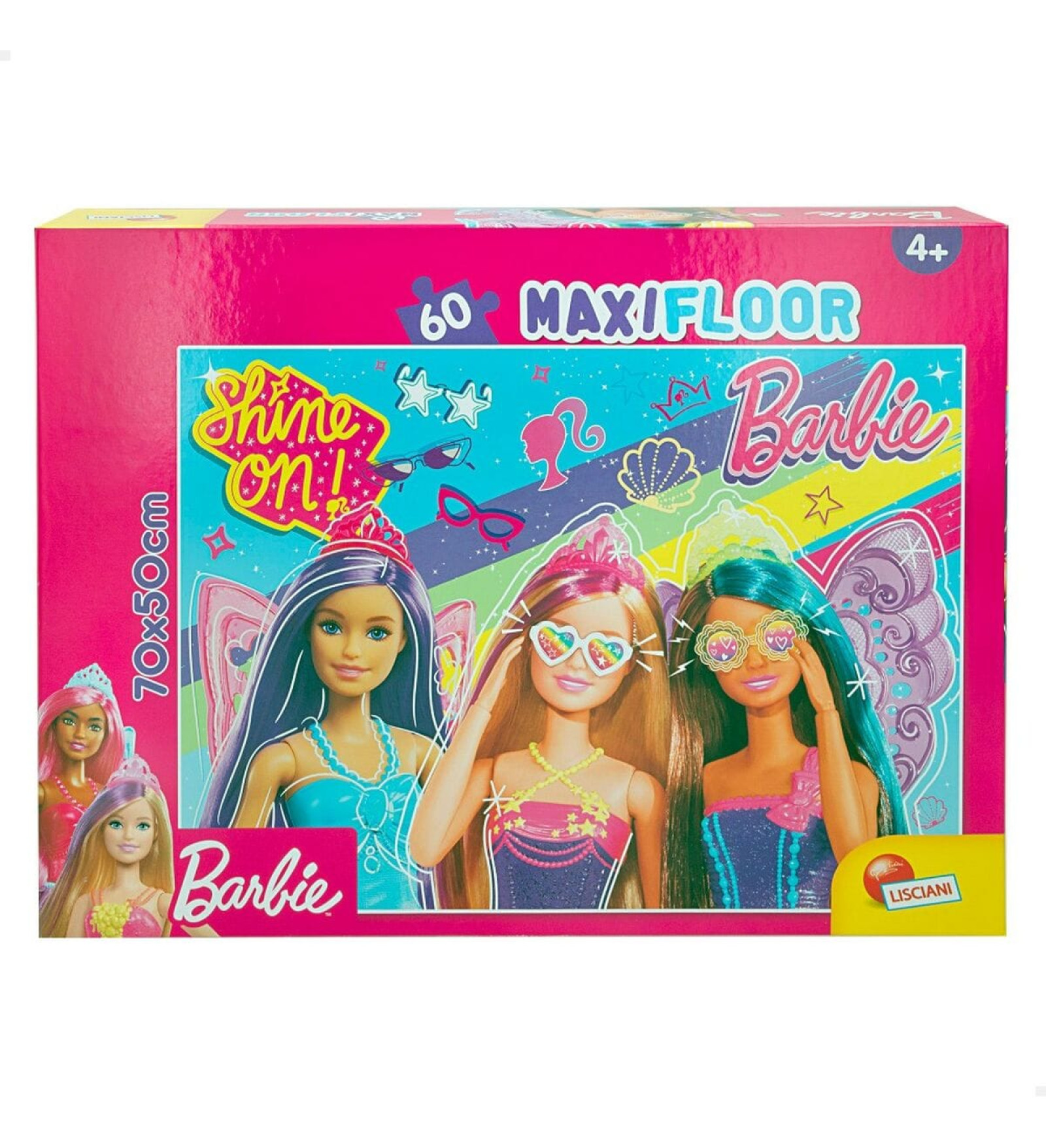 Barbie Puzle un domino komplekts Barbie MaxiFloor 60 Daudzums 70 x 1,5 x 50 cm