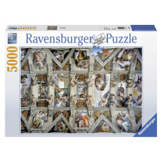 Ravensburger Puzle un domino komplekts Ravensburger 17429 The Sistine Chapel - Michelangelo 5000 Daudzums