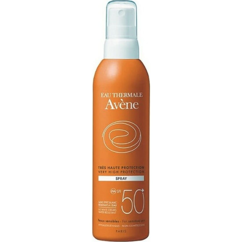 Avène Pretapdeguma aerosols Avene 3282779402859 SPF50+ Spray Melns Pieaugušo unisekss