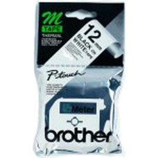 Brother Laminēta lente iekārtu marķēšanai Brother MK231BZ Melns/Balts 12 mm