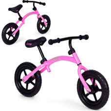 Velosipēdu līdzsvara velosipēds bērniem, uzbraucams, EVA riteņi, rozā