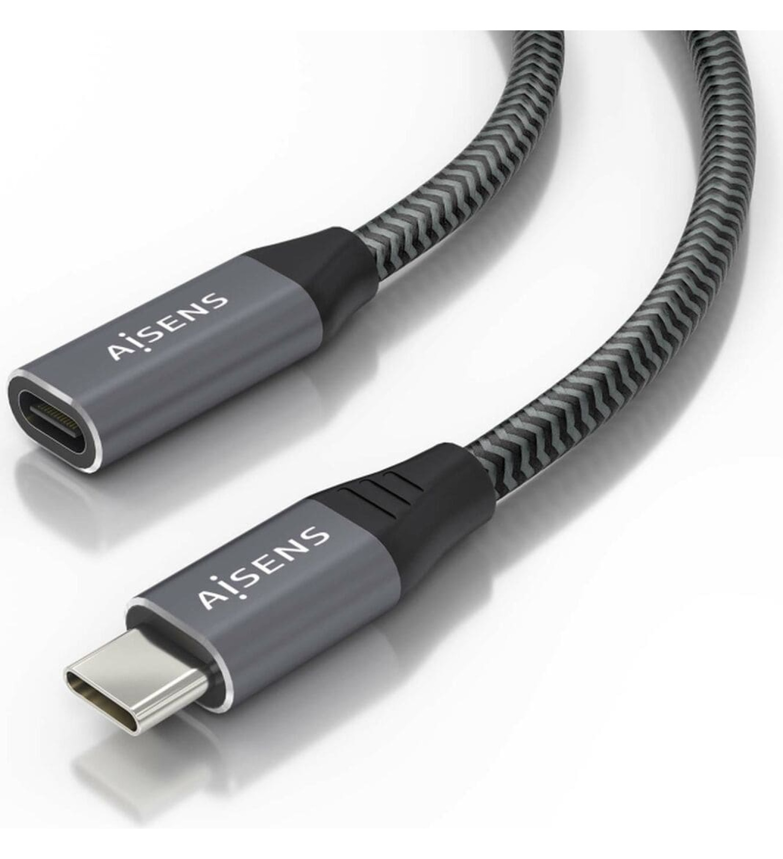 Aisens USB-C Kabelis Aisens A107-0761 Pelēks Daudzkrāsains 1,5 m (1 gb.)