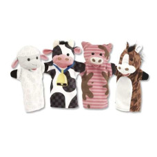 Pūkaina Rotaļlieta Farm Friends Hand Puppets Plastmasa