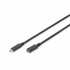 Digitus USB-C Kabelis Digitus AK-300210-015-S Melns 1,5 m