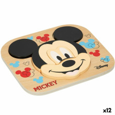 Disney Koka Puzle Bērniem Disney Mickey Mouse + 12 mēneši 6 Daudzums (12 gb.)