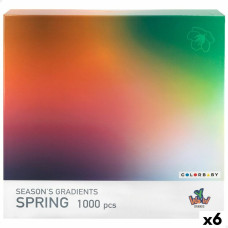 Colorbaby Puzle un domino komplekts Colorbaby Season's Gradients Spring 68 x 50 cm (6 gb.)