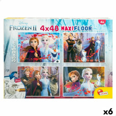 Frozen Puzle Bērniem Frozen Abpusējs 4-in-1 48 Daudzums 35 x 1,5 x 25 cm (6 gb.)