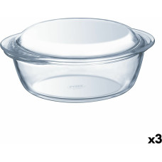 Pyrex Katls ar vāku Pyrex Essentials Caurspīdīgs 1,4 L (3 gb.)