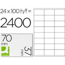 Q-Connect Uzlīmes Q-Connect KF10647 Balts 100 Loksnes 70 x 37 mm