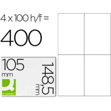 Q-Connect Клейкие этикетки Q-Connect KF10660 Белый 100 Листья 105 x 148 mm