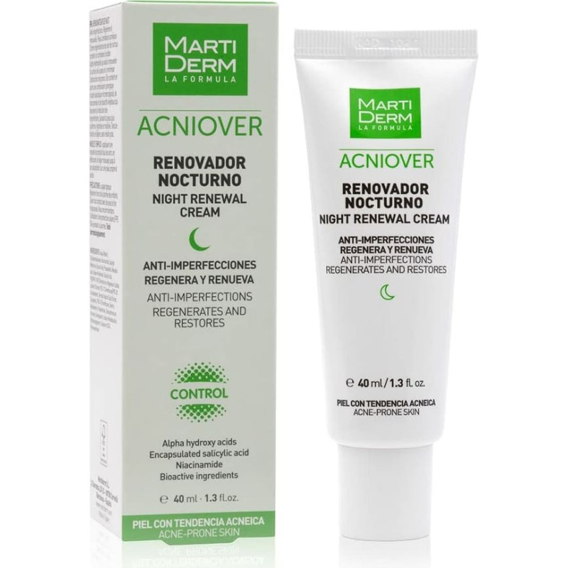 Martiderm Nakts krēms Martiderm Acniover 40 ml Pret-nepilnībām