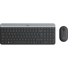 Logitech Клавиатура и мышь Logitech 920-009198 Чёрный Сталь Испанская Qwerty QWERTY