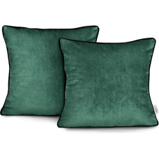 Poszewka dekoracyjna VELVET kolor butelkowa zieleń styl glamour velvet 45x45 ameliahome