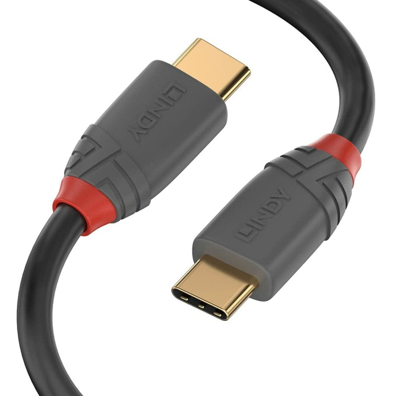 Lindy USB-C Kabelis LINDY 36871 1 m Melns