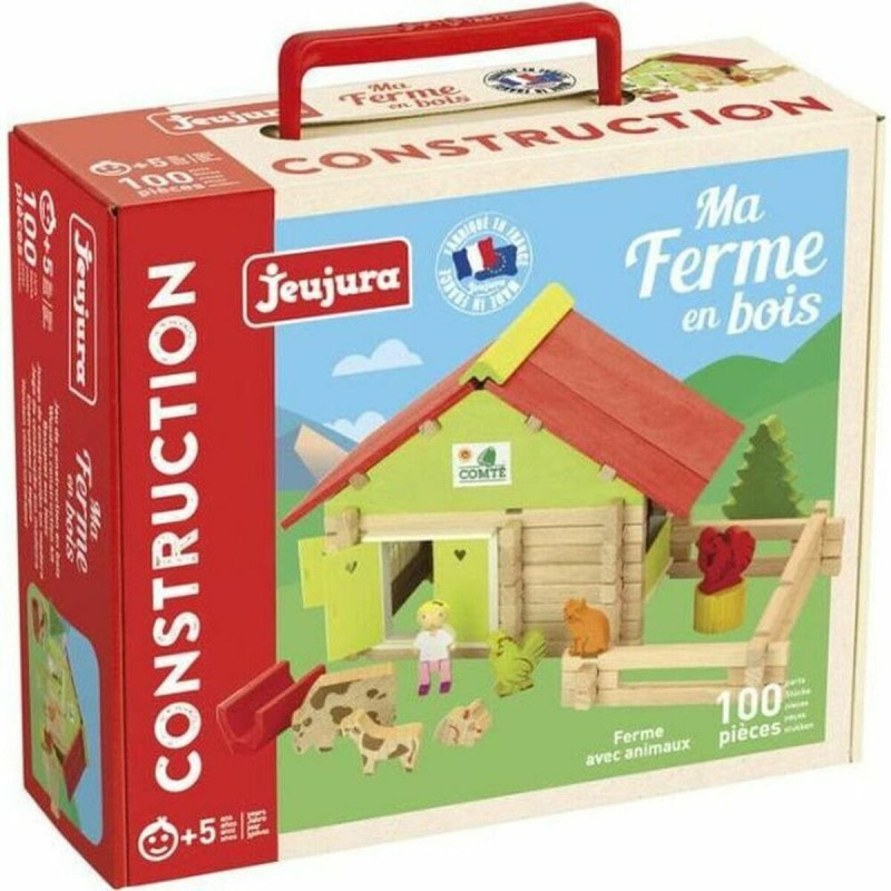 Jeujura Rotaļu figūras Jeujura Farm With Animals Playset (100 Daudzums)