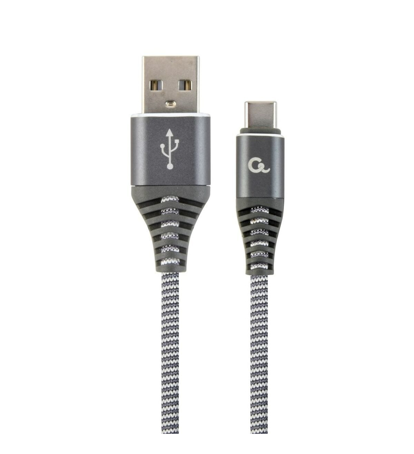 Gembird USB A uz USB C Kabelis GEMBIRD CC-USB2B-AMCM-1M-WB2 Pelēks Balts/Pelēks 1,8 m