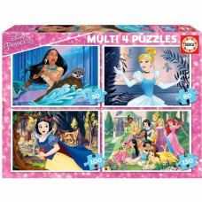 Princesses Disney 4 Pužļu Komplekts Princesses Disney Educa 17637 380 Daudzums