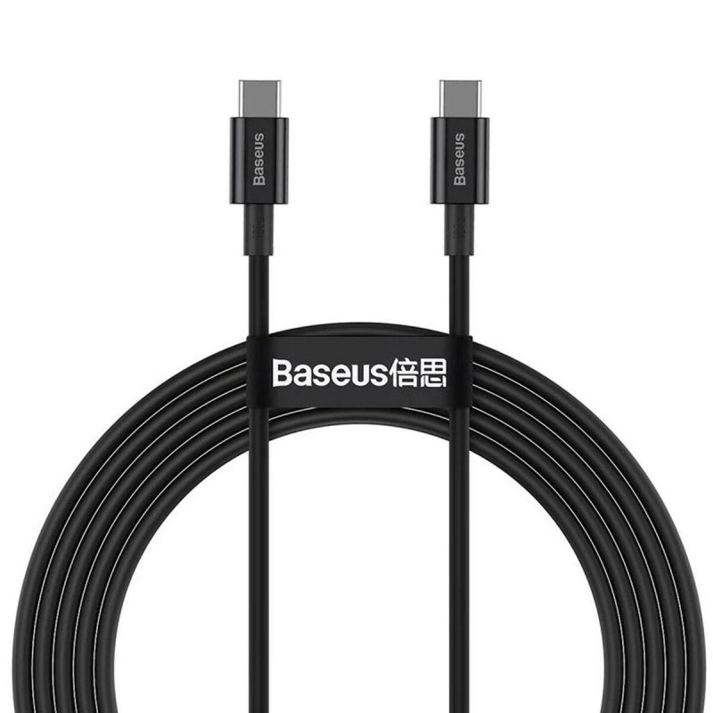 Baseus Kabelis USB C Baseus Superior Melns 1 m