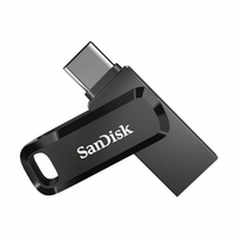 Sandisk USB Zibatmiņa SanDisk Ultra Dual Drive Melns Melns/Sudrabains 128 GB