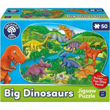 Orchard Puzle un domino komplekts Orchard Big Dinosaurs (FR)