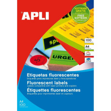 Apli Printera birkas Apli Fluor Oranžs 100 Loksnes 64 x 33,9 mm