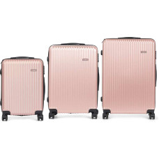 Набор багажа Розовый Лучи 3 Предметы