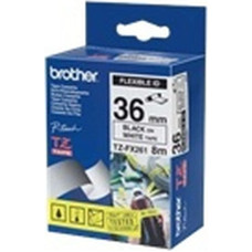 Brother Laminēta lente iekārtu marķēšanai Brother TZEFX261 Balts Melns/Balts