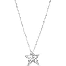 Pandora Sieviešu Kaklarota Pandora PAVE ASYMMETRIC STAR COLLIER