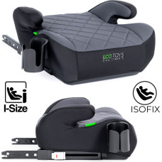 ISOFIX spilventiņu autokrēsliņš bērniem i-SIZE dzērienu turētāja augstums 125-150 cm