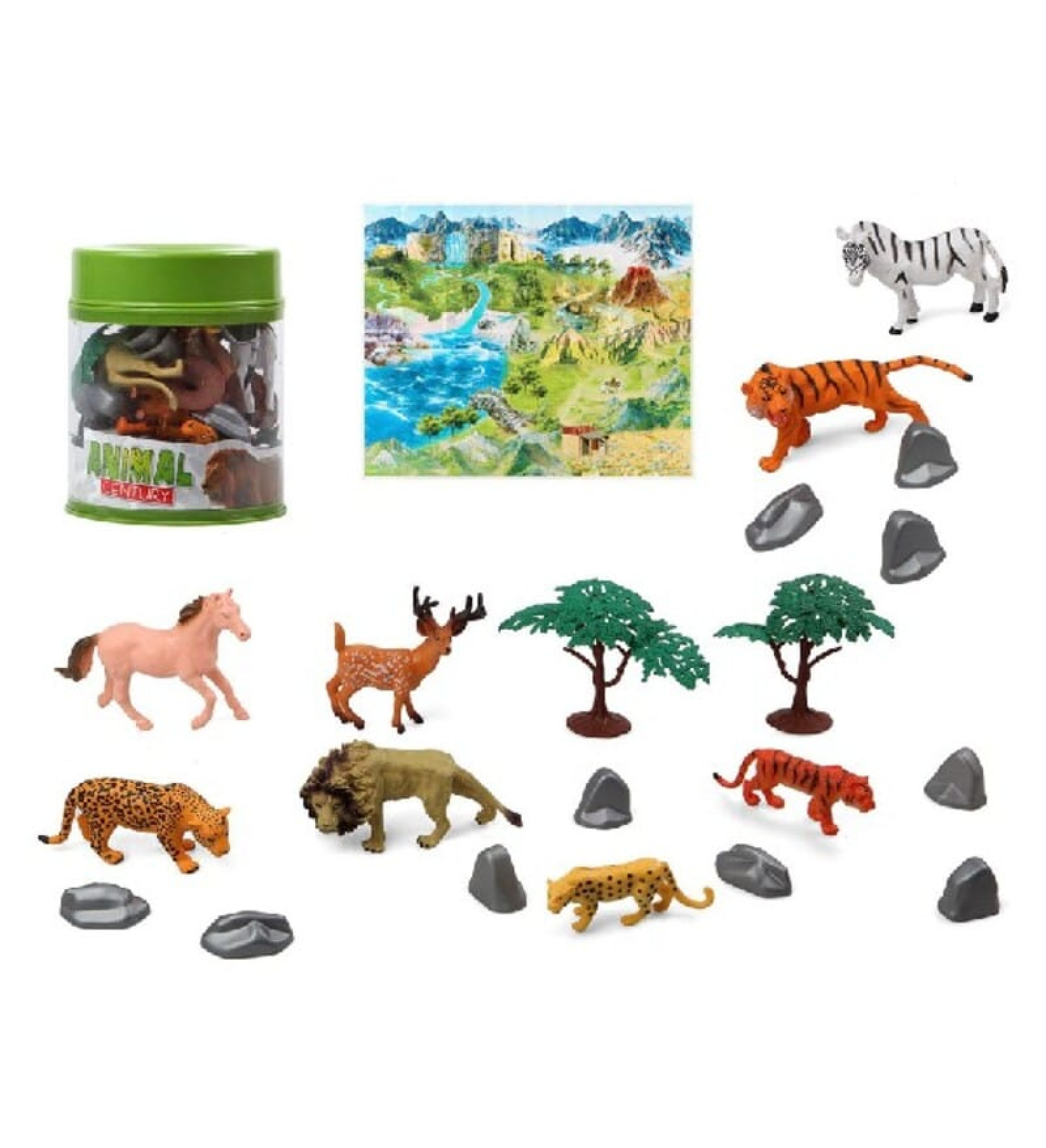 Dzīvnieku figūras Jungle (22 pcs)