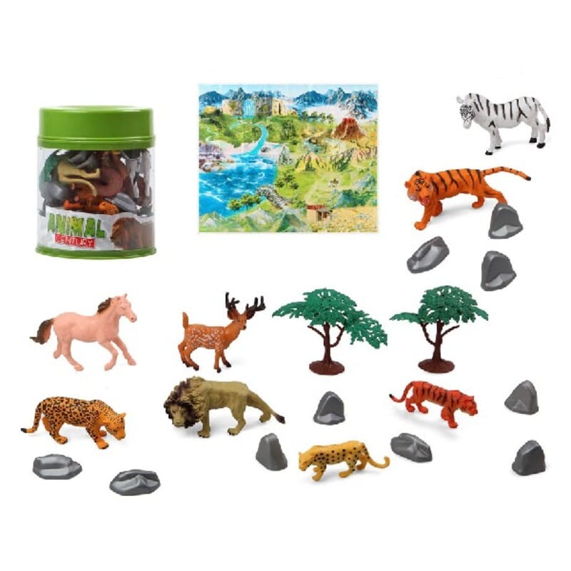 Dzīvnieku figūras Jungle (22 pcs)