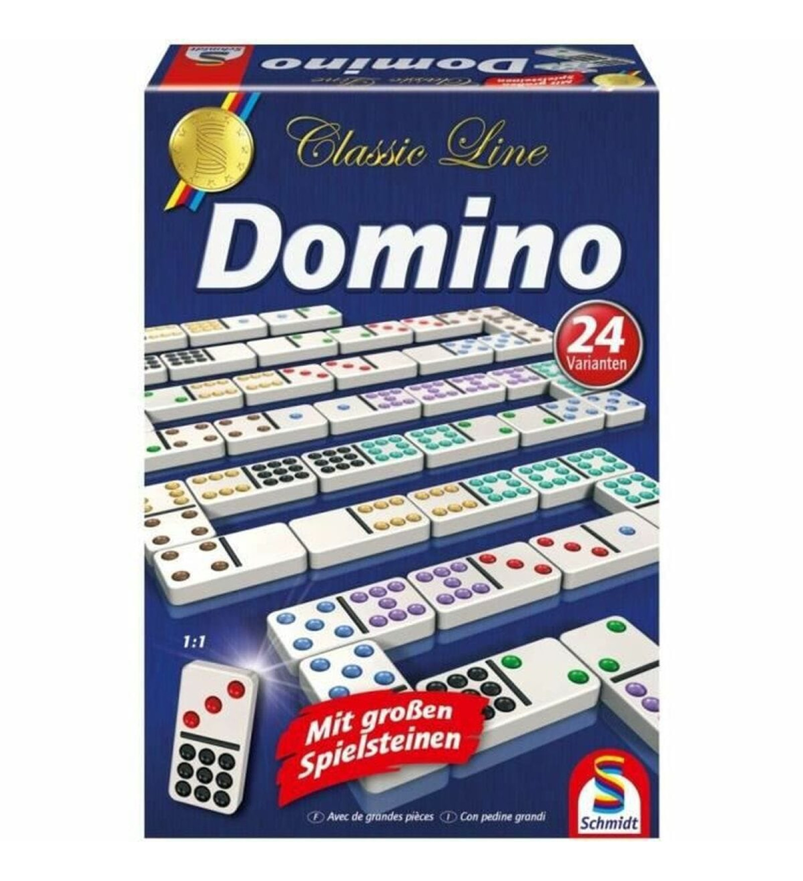 Schmidt Spiele Domino Schmidt Spiele Classic Line Daudzkrāsains