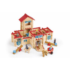 Jeujura Rotaļu figūras Jeujura The Wooden Castle Fort Playset 300 Daudzums