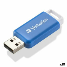 Verbatim USB Zibatmiņa Verbatim V DataBar Zils Melns 64 GB