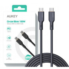 Aukey USB-C - USB-C kaapeli Aukey CB-SCC101 Melns 1 m