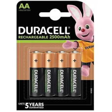 Duracell Atkārtoti Uzlādējamas Baterijas DURACELL DURDLLR6P4B AA 1,2 V (4 gb.)