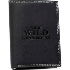 Always Wild Кожаный кошелек RFID N4-CHM-BL