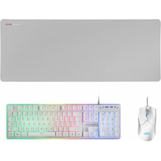 Mars Gaming Pack Gaming Mars Gaming MCPXWES Balts Spāņu Qwerty QWERTY LED RGB