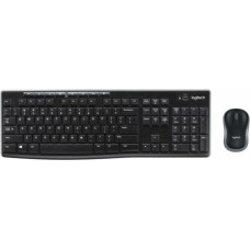 Logitech Klaviatūra un Bezvadu Pele Logitech 920-004512 Melns Qwerty itāļu valoda