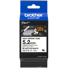 Brother Ламинированная лента для фломастеров Brother HSE-211 Белый Чёрный (1 штук)