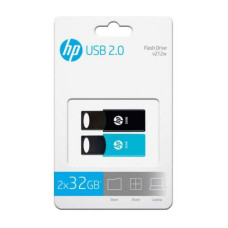 HP USB Zibatmiņa HP 212 USB 2.0 Zils/Melns (2 uds)