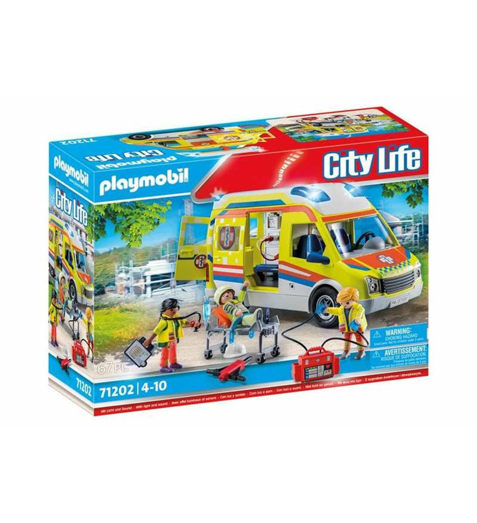 Playmobil Playset Playmobil 71202 City Life Ambulance 67 Daudzums